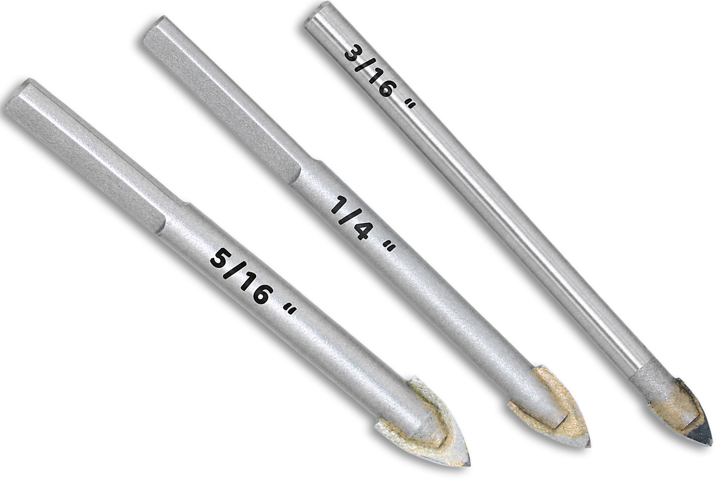 Porcelain Quickbit all sizes — 3/16, 1/4, 5/16 inch